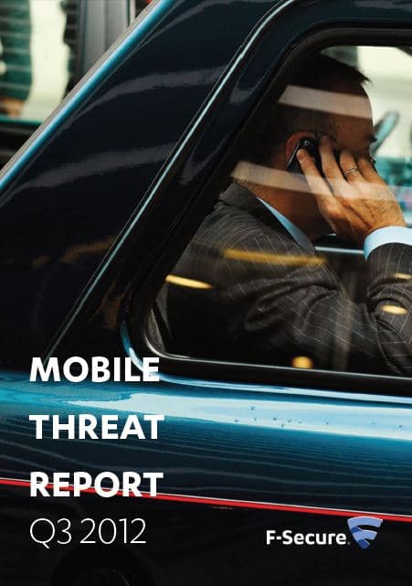 F-Secure Mobile threat report Q3/2012, cyber threats in the ether