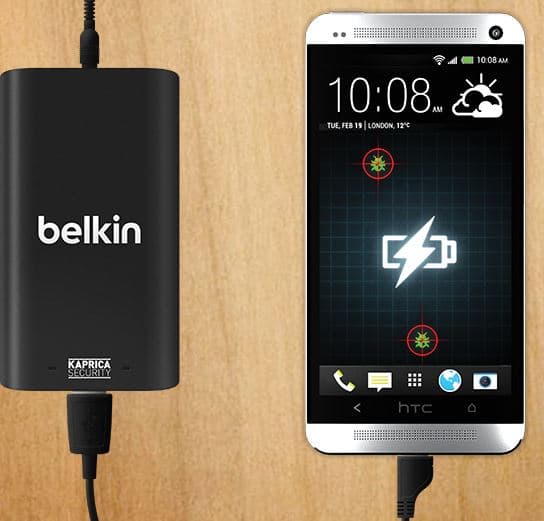 Skorpion charger secure mobile while charging