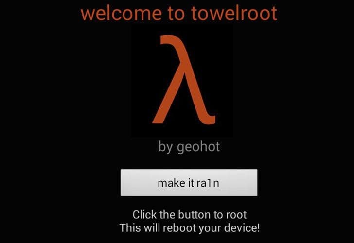 Towelroot, how to root a Android devices with a click