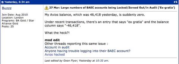 British Airways Executive Club members accounts compromised