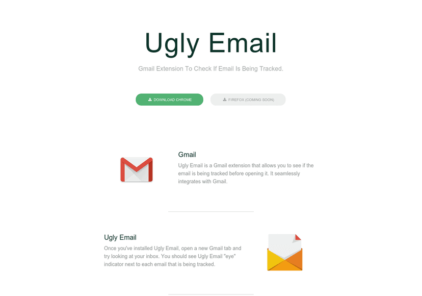 Discovering who is tracking your emails with UglyEmail