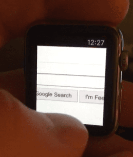 Apple Watch hacked, a developer runs a web browser on it