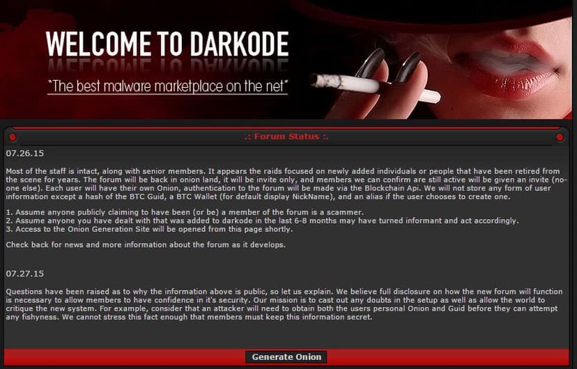 Darkode black market back online with security improvements