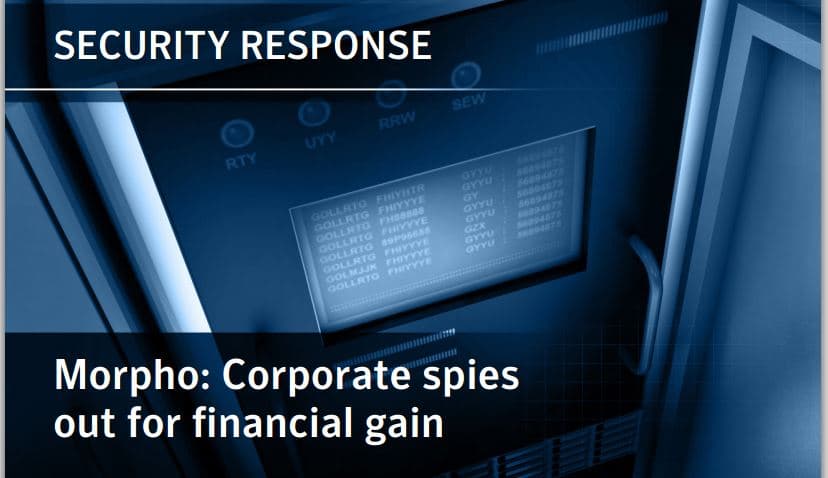 Morpho, the financially motivated espionage target giant firms