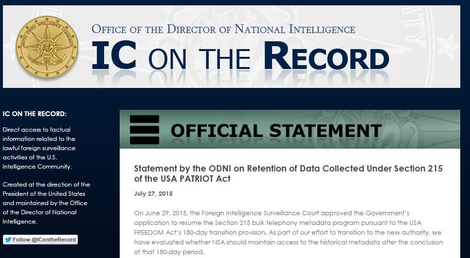 NSA will lose access to its surveillance metadata in Nov. 29