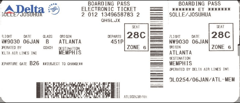 Don’t throw away your old Boarding Pass, it may contain personal information