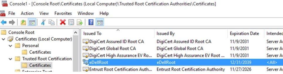Dell puts users at risk with dangerous eDellRoot root certificate