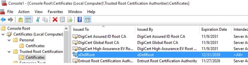 Dell puts users at risk with dangerous eDellRoot root certificate