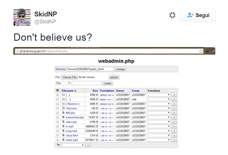 Phantom Squad plans to hack PSN and Xbox, SkidNP hacks its website