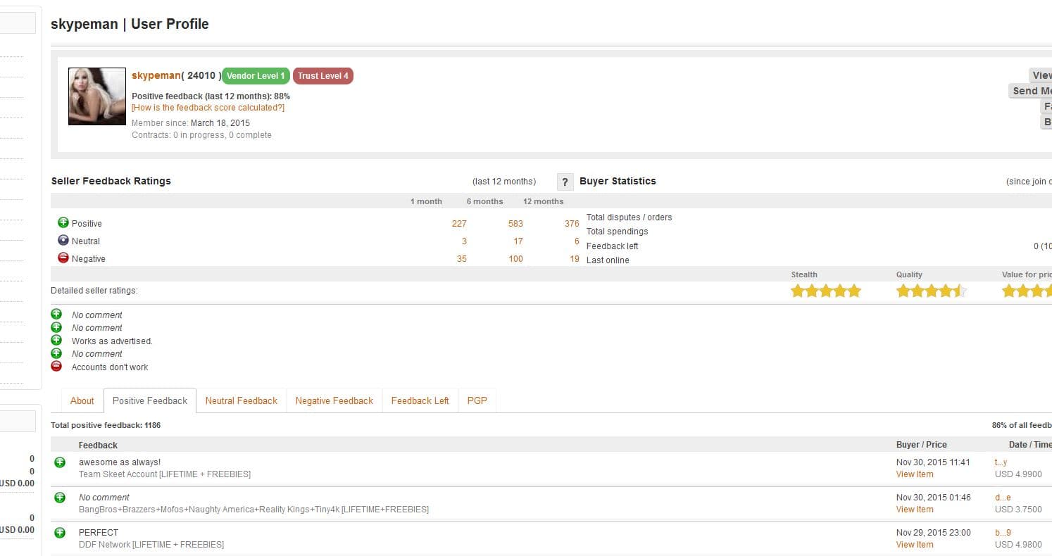 Black marketplace – 50c buys login for stolen media accounts