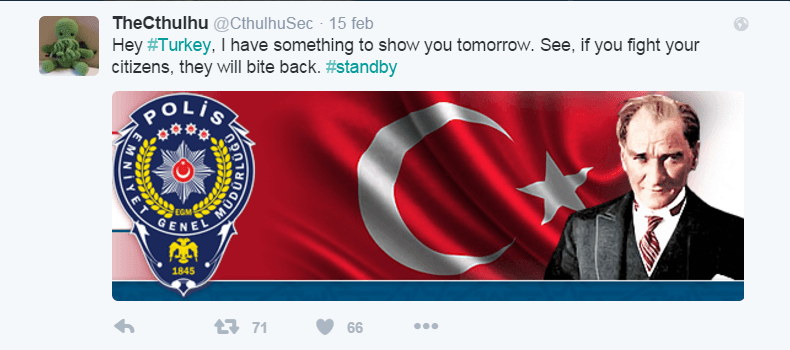 Anonymous leaked 18GB of data belonging to the Turkish national police
