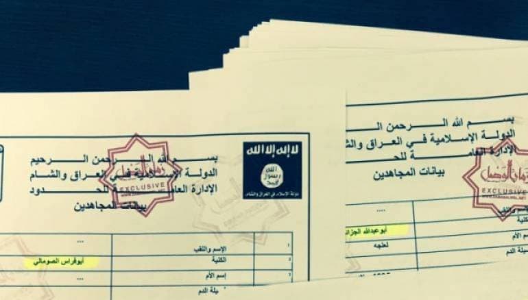 ISIS – Disclosed thousands of files reporting the identity of 22,000 Jihadis