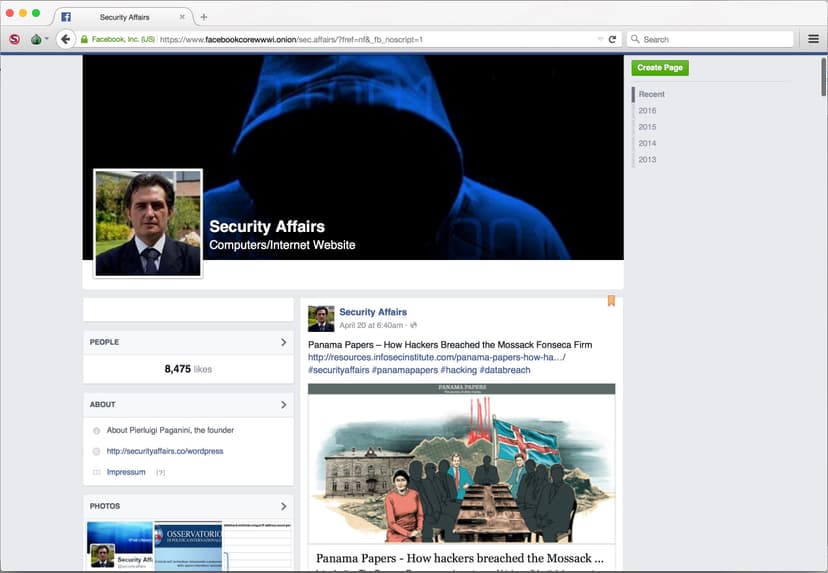 Facebook passes the 1 million Tor users Milestone