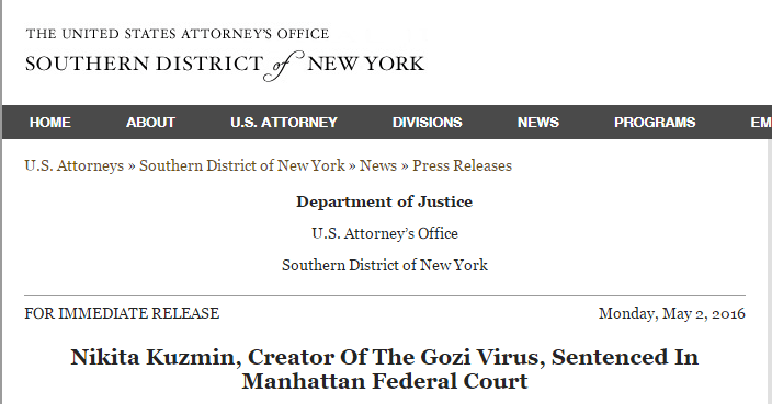 Author of the Gozi Banking Trojan ordered to pay $7 Million