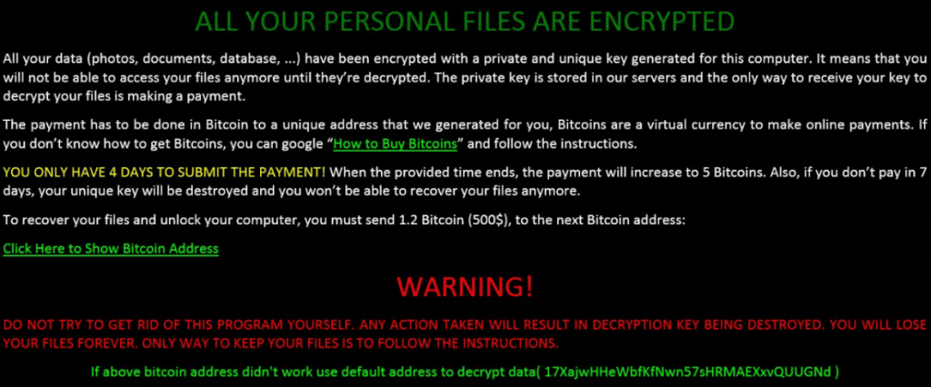 Self-propagating ransomware spreading in the wild