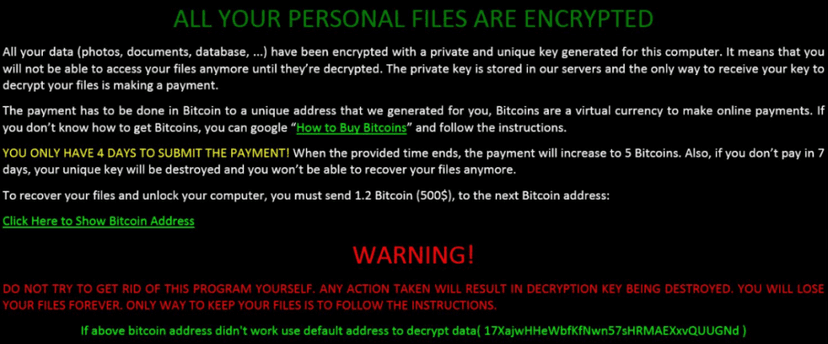 Self-propagating ransomware spreading in the wild