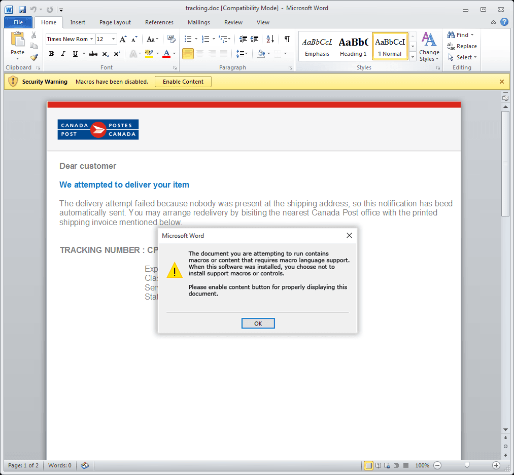 Oh Canada! –  Canucks under attack in the latest wave of banking Trojan scams