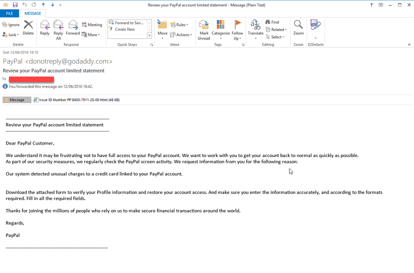 Be careful, a new phishing tactic targets PayPal users