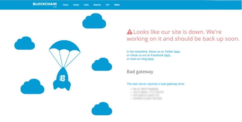 Bitcoin Wallet Blockchain.info went down due to a DNS Hijacking