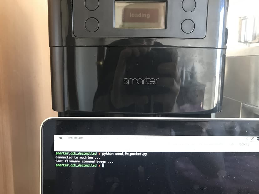 Reverse engineering a Smarter Coffee machine for fun and a security lesson