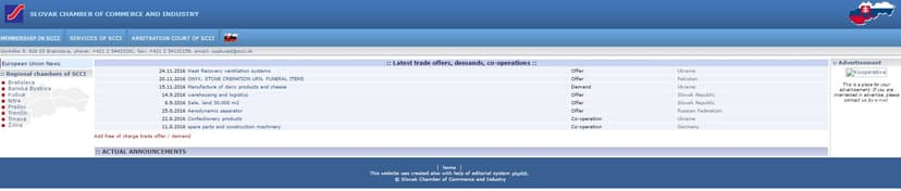 Kapustkiy hacked the Slovak Chamber of Commerce