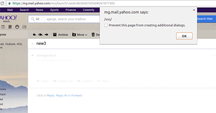 A flaw in the Yahoo Email service allowed hackers to access target’s emails