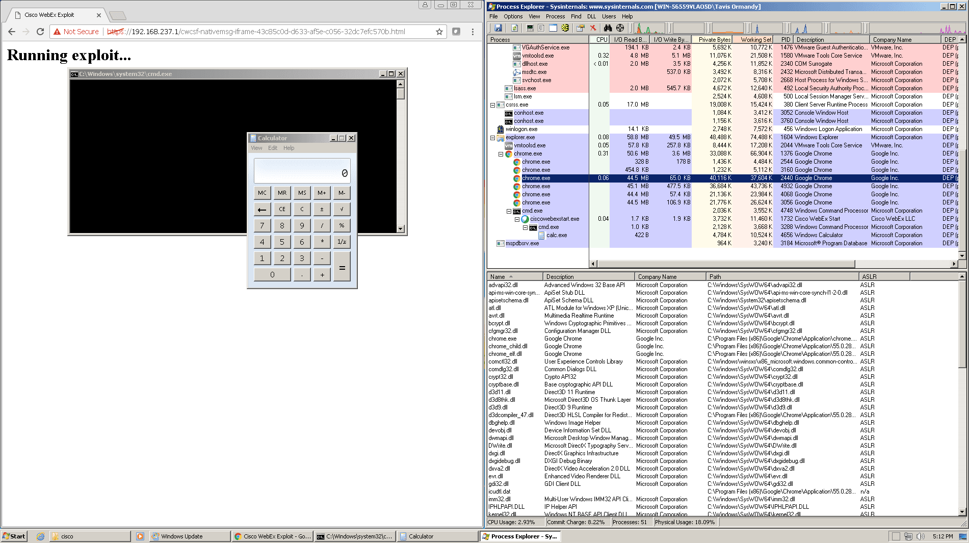 A flaw in the Cisco WebEx Extension allows Remote Code Execution