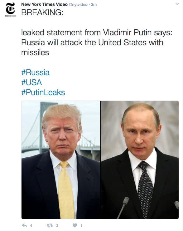 OurMine crew hacked the New York Times Twitter video account