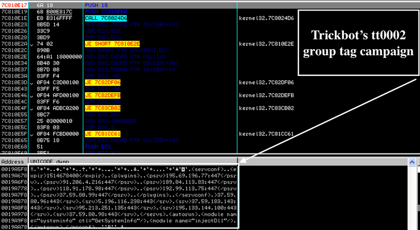 New TrickBot banking Trojan variant borrows spreading capabilities from Wannacry