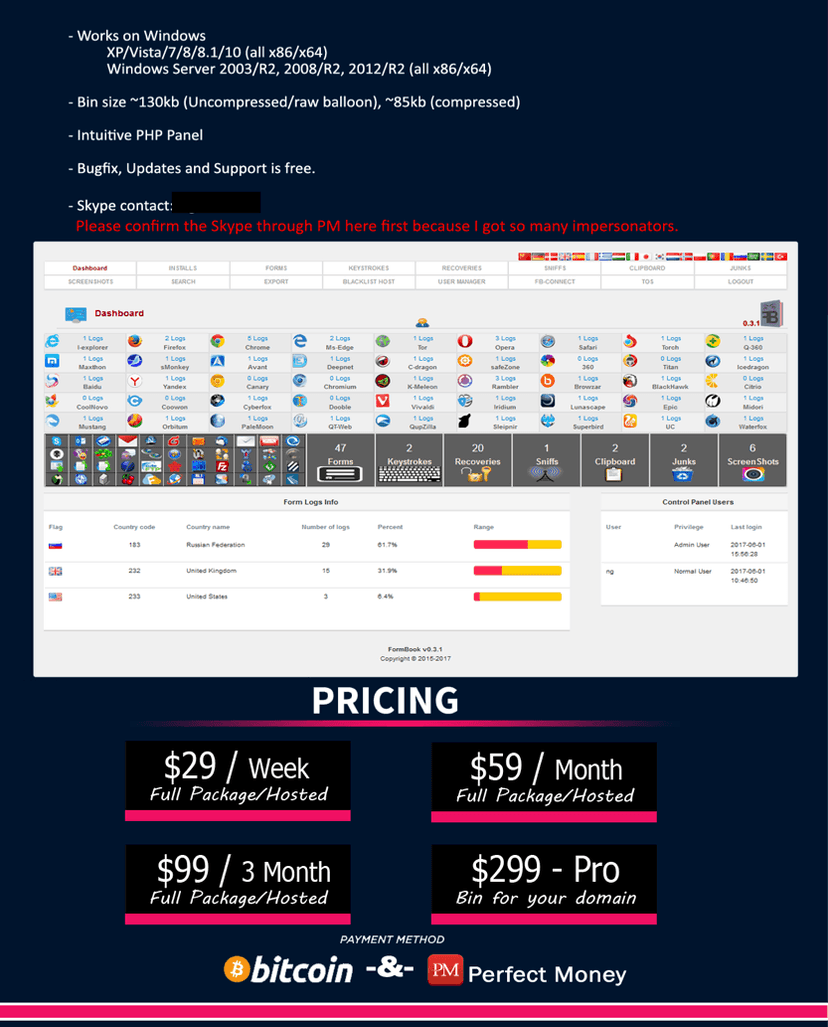 FormBook malware used in high-volume distribution campaigns targeting organizations in the US and South Korea