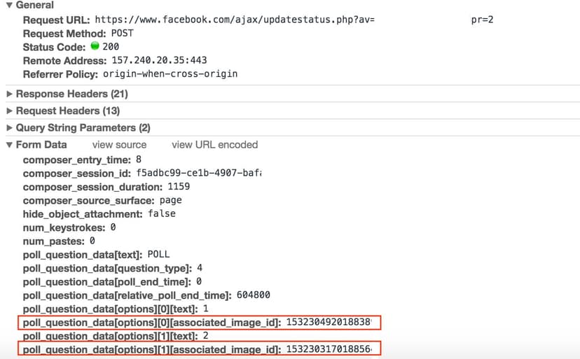 Researcher found a vulnerability in Facebook polls that allowed removal of any photo