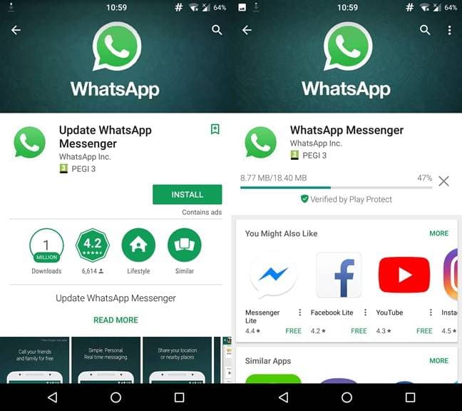 Fake WhatsApp app in official Google Play Store downloaded by over a million Android users