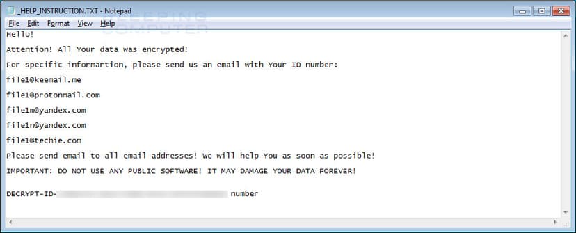 Experts from Bleeping Computer spotted a new Cryptomix Ransomware variant