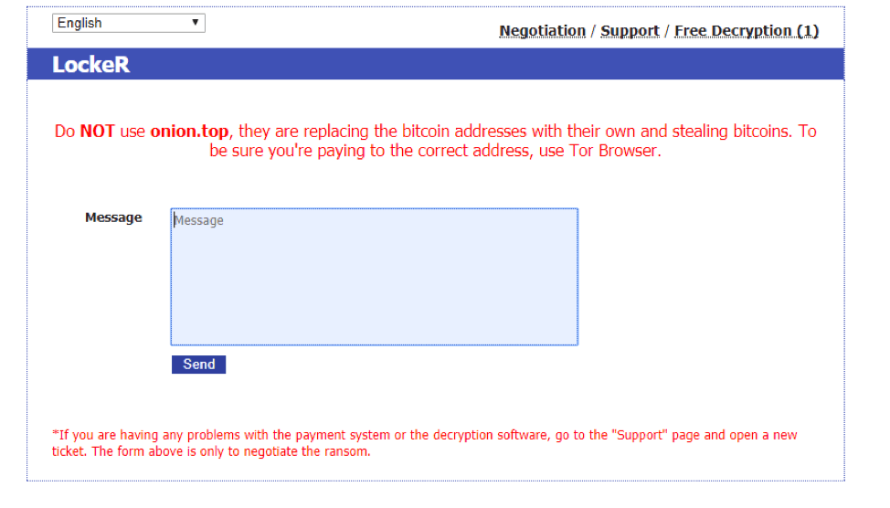 Locker ransomware