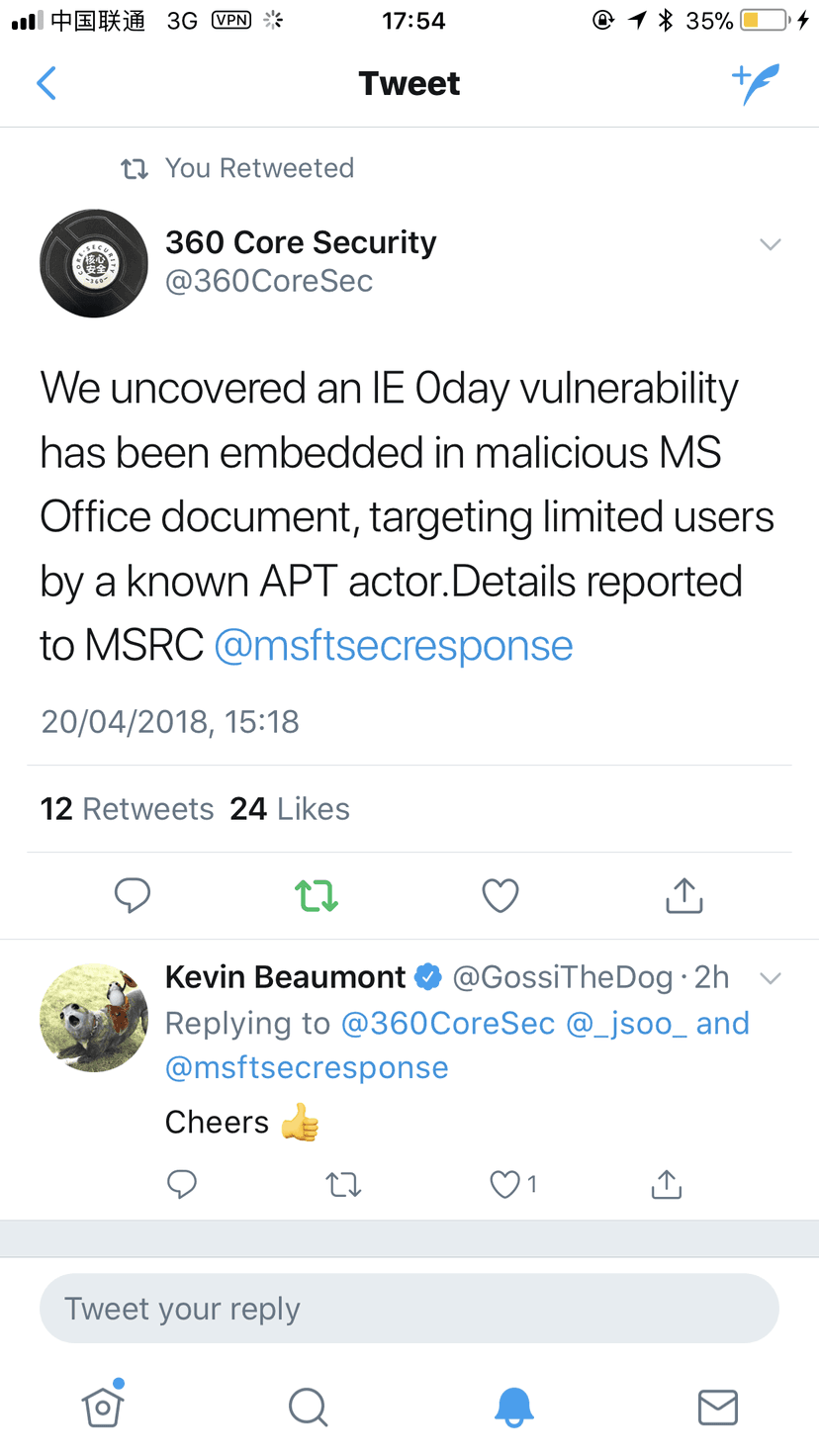 Exclusive – APT group exploited still unpatched zero-day in IE dubbed 'double play'