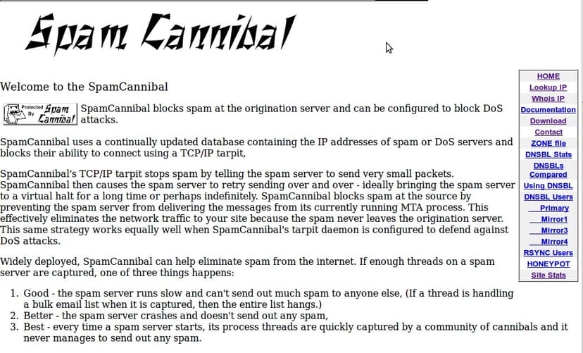 Miscreants hijacked the defunct SpamCannibal blacklist service