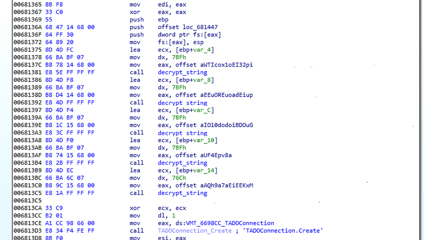 New Banking Trojan MnuBot uses SQL Server for Command and Control