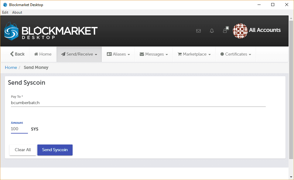 Syscoin Windows client