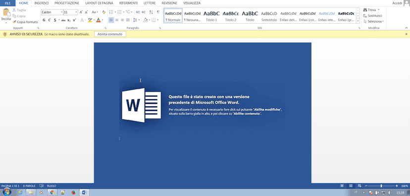 CSE Malware ZLab – A new variant of Ursnif Banking Trojan served by the Necurs botnet hits Italy