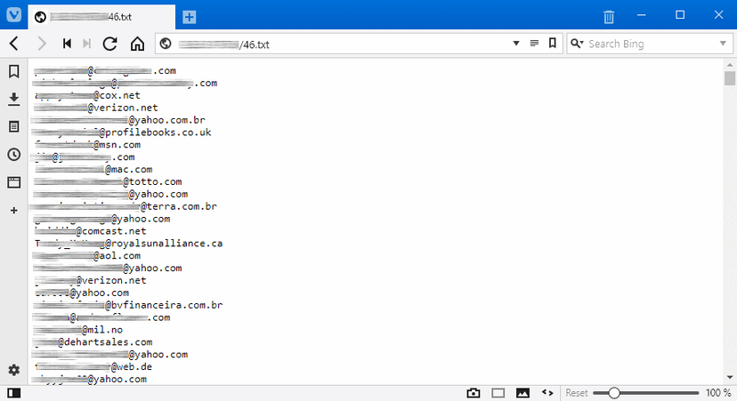 Researcher found 43 Million email addresses leaked by the Trik spam botnet