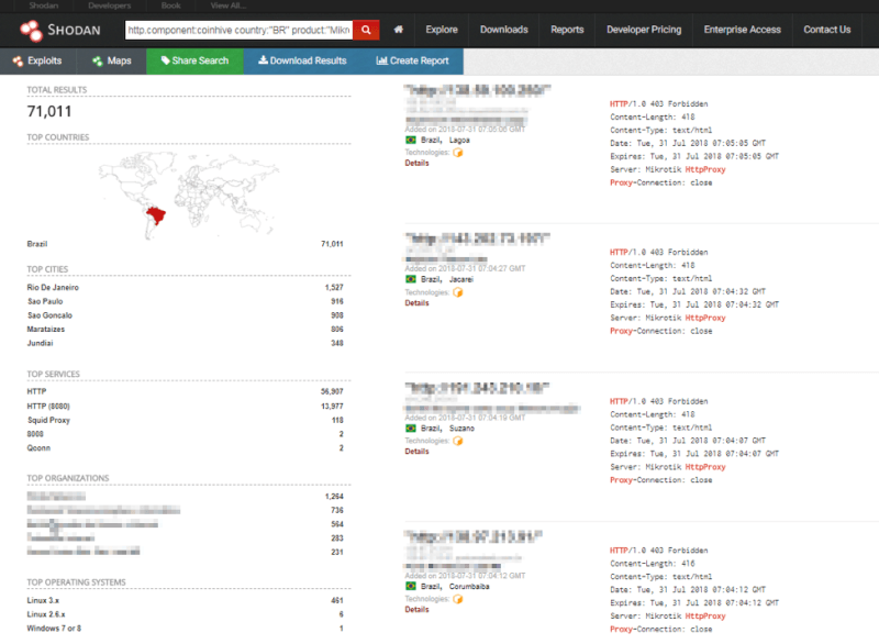 MikroTik compromised router