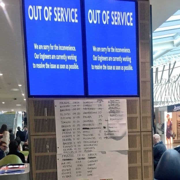 Cyber attack took offline flight display screens at the Bristol Airport