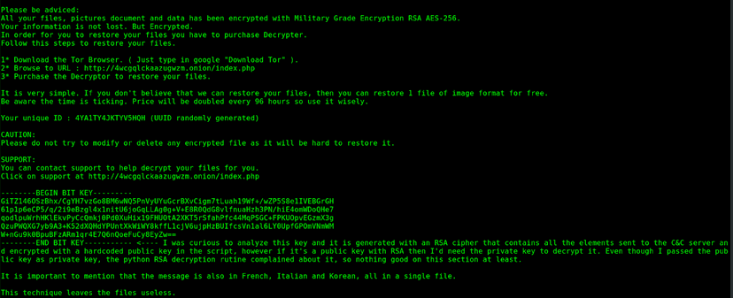 Victims of Pylocky ransomware can decrypt their files for free