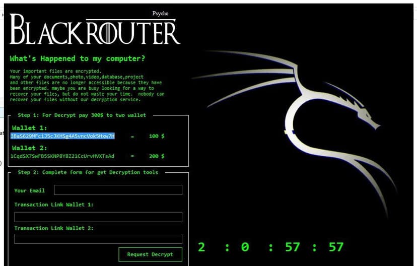 Iranian developer advertised BlackRouter RaaS