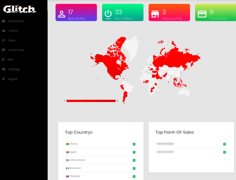 GlitchPOS PoS Malware appears in the cybercrime underground