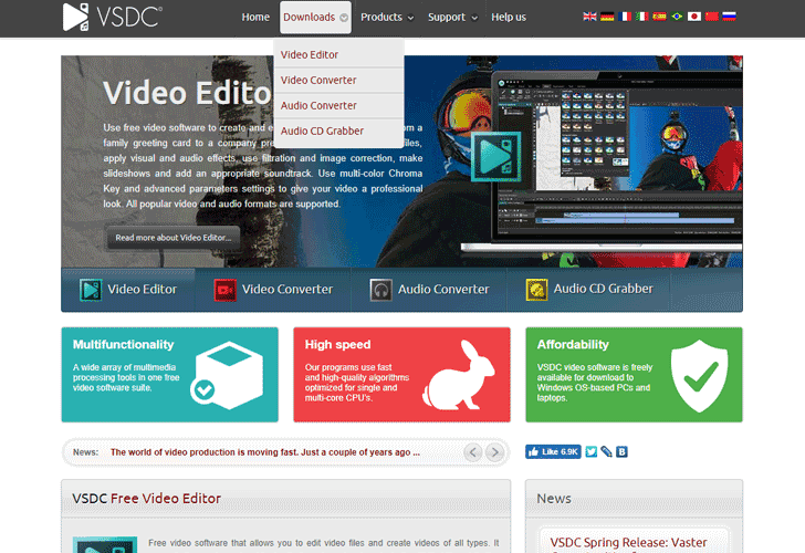 VSDC video editing software website hacked again