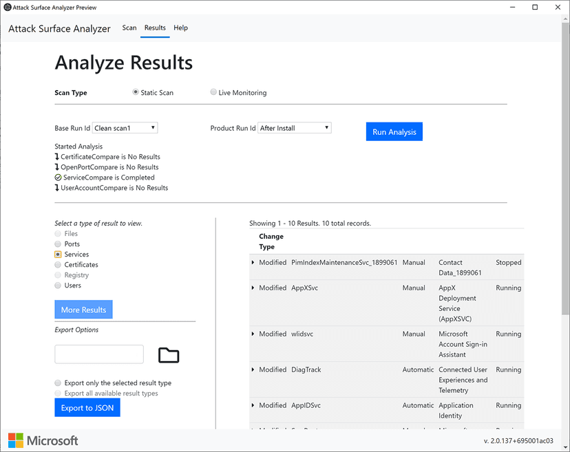 Microsoft renewed its Attack Surface Analyzer, version 2.0 is online