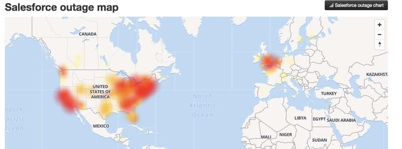 Salesforce faced one of its biggest service disruption of ever