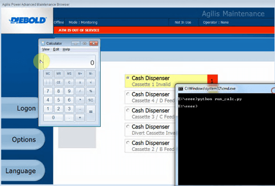 Diebold Nixdorf ATMs RCE